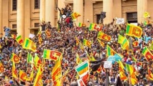 Protest against Sri Lankan government, 30 people injured, Demand the Resignation of the President