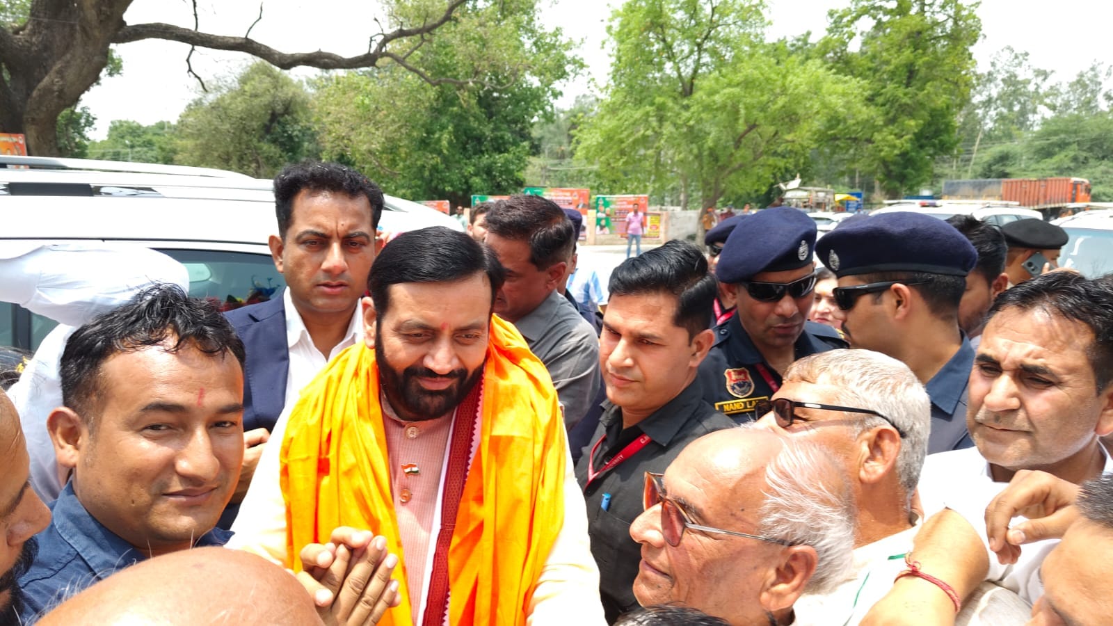 इंद्री पहुंचे मुख्यमंत्री नायब सिंह सैनी, विधायक व कार्यकर्ताओं ने किया जोरदार स्वागत